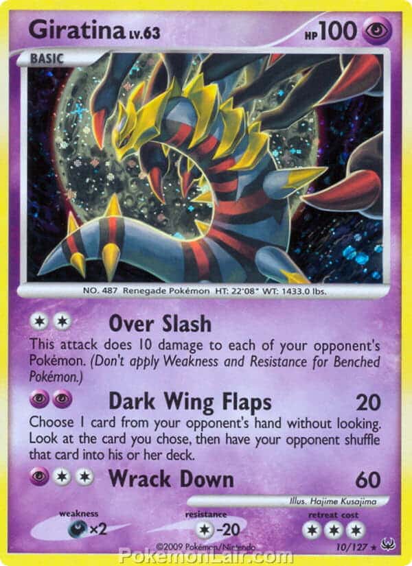 2009 Pokemon Trading Card Game Platinum Base Price List – 10 Giratina