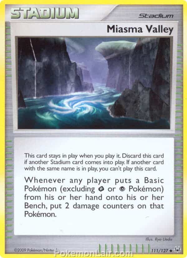 2009 Pokemon Trading Card Game Platinum Base Price List – 111 Miasma valley