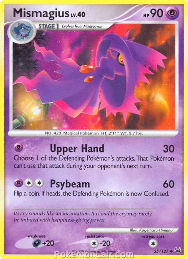 2009 Pokemon Trading Card Game Platinum Base Price List – 55 Mismagius