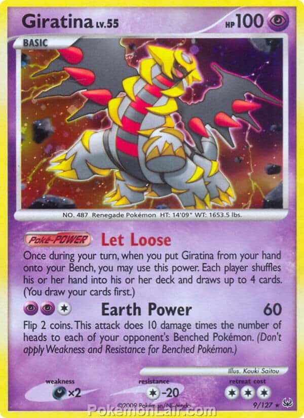 2009 Pokemon Trading Card Game Platinum Base Price List – 9 Giratina