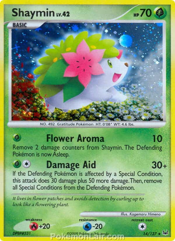 2009 Pokemon Trading Card Game Platinum Base Set – 14 Shaymin