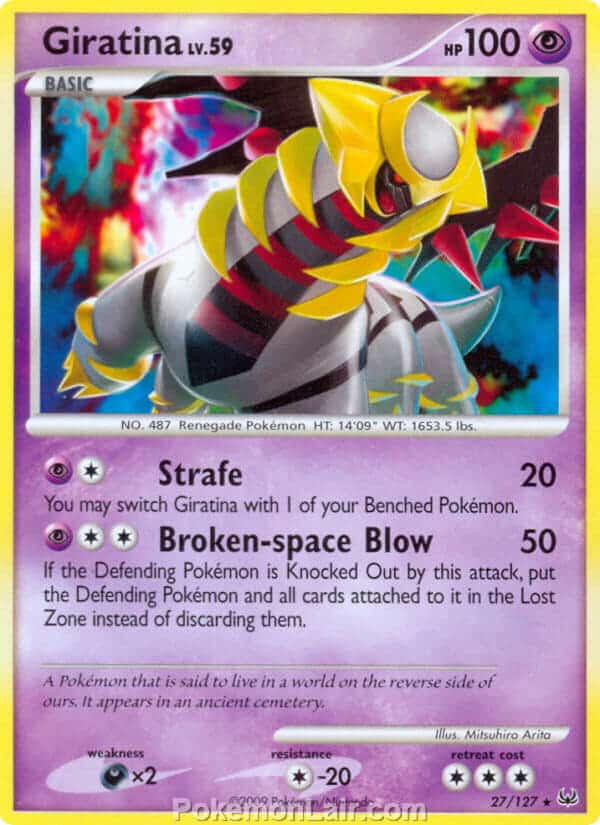 2009 Pokemon Trading Card Game Platinum Base Set – 27 Giratina