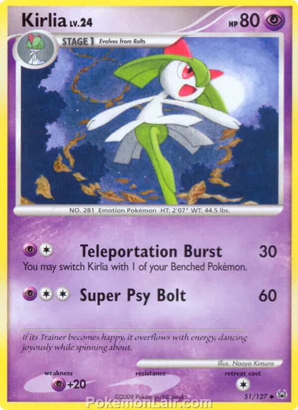 2009 Pokemon Trading Card Game Platinum Base Set – 51 Kirlia