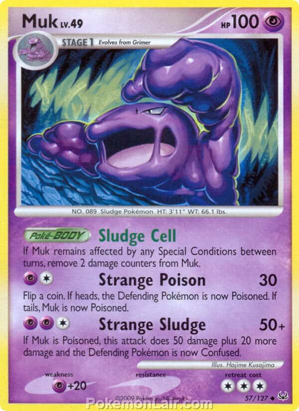 2009 Pokemon Trading Card Game Platinum Base Set – 57 Muk