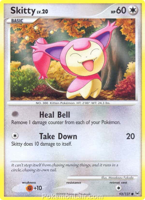 2009 Pokemon Trading Card Game Platinum Base Set – 93 Skitty