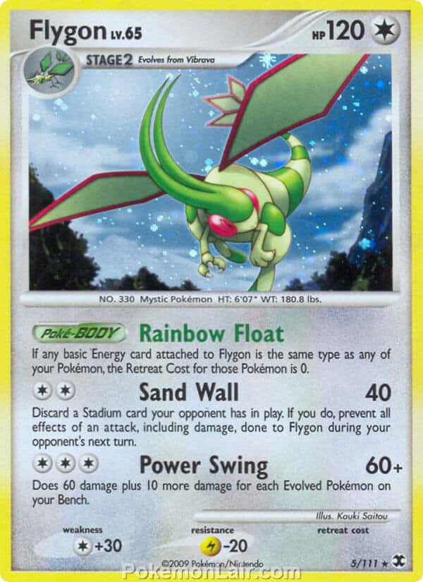 2009 Pokemon Trading Card Game Platinum Rising Rivals Price List – 5 Flygon