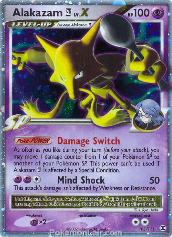 2009 Pokemon Trading Card Game Platinum Rising Rivals Set – 103 Alakazam 4