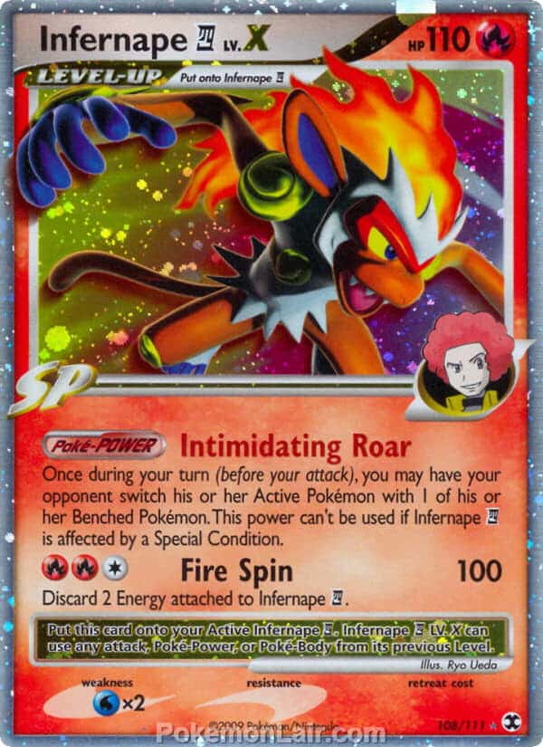 2009 Pokemon Trading Card Game Platinum Rising Rivals Set – 108 Infernape 4