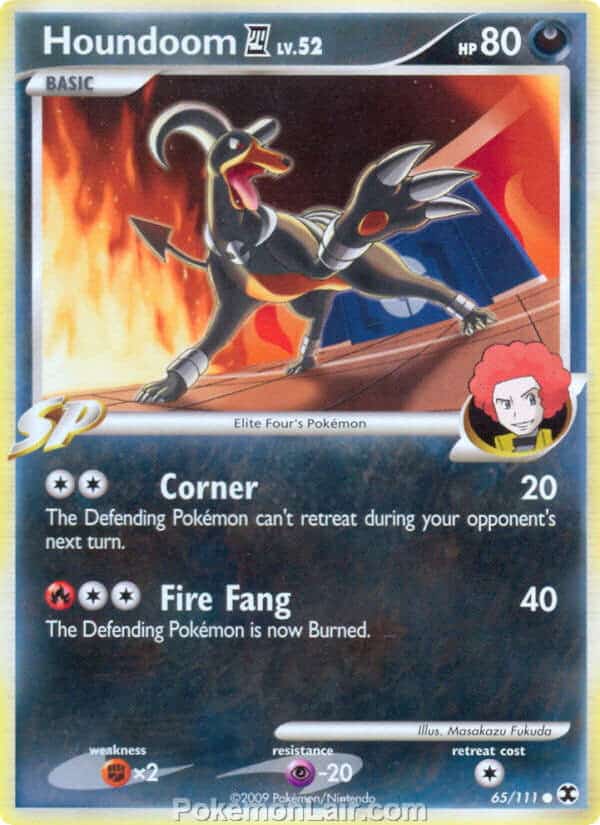 2009 Pokemon Trading Card Game Platinum Rising Rivals Set – 65 Houndoom 4