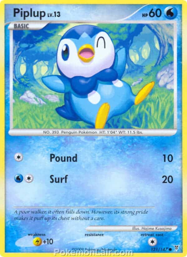 2009 Pokemon Trading Card Game Platinum Supreme Victors Price List – 121 Piplup