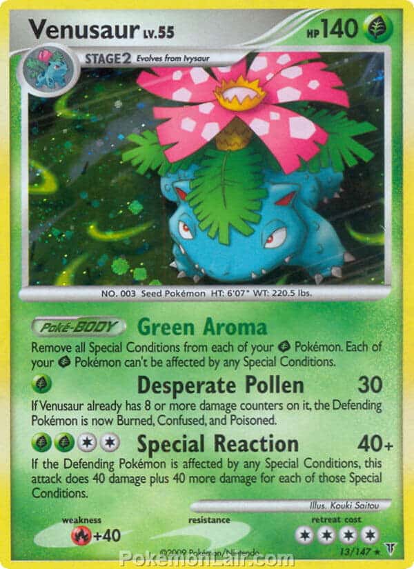 2009 Pokemon Trading Card Game Platinum Supreme Victors Price List – 13 Venusaur