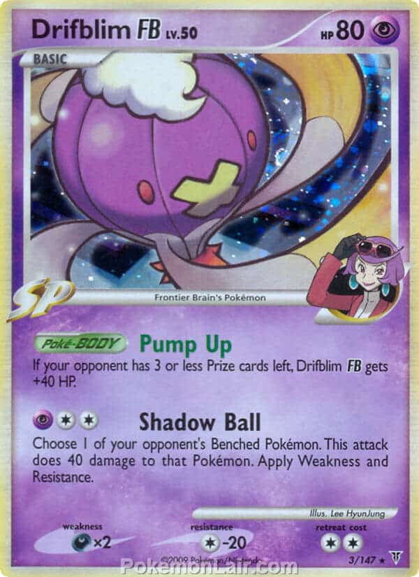 2009 Pokemon Trading Card Game Platinum Supreme Victors Price List – 3 Drifblim FB