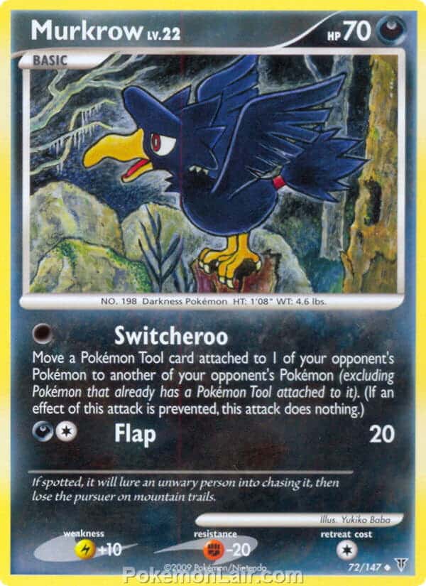 2009 Pokemon Trading Card Game Platinum Supreme Victors Price List – 72 Murkrow