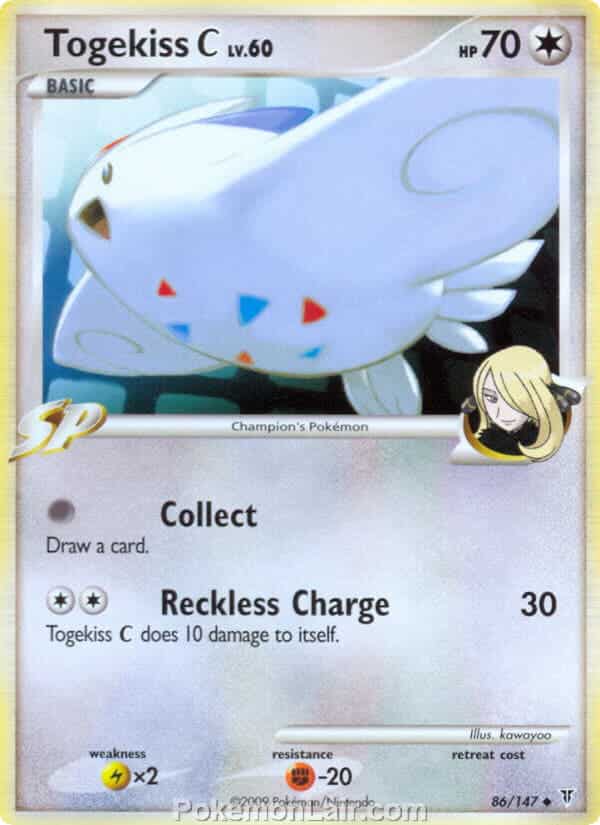 2009 Pokemon Trading Card Game Platinum Supreme Victors Price List – 86 Togekiss C