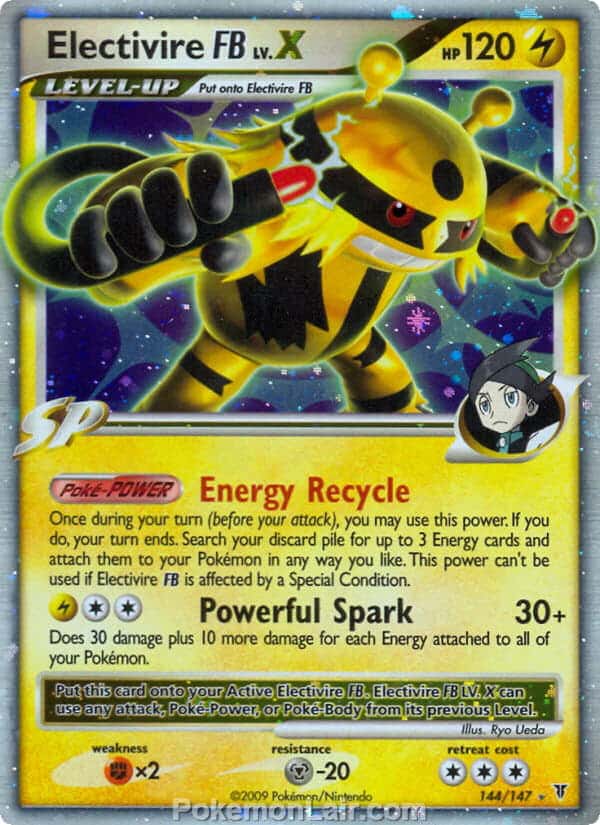 2009 Pokemon Trading Card Game Platinum Supreme Victors Set – 144 Electivire FB