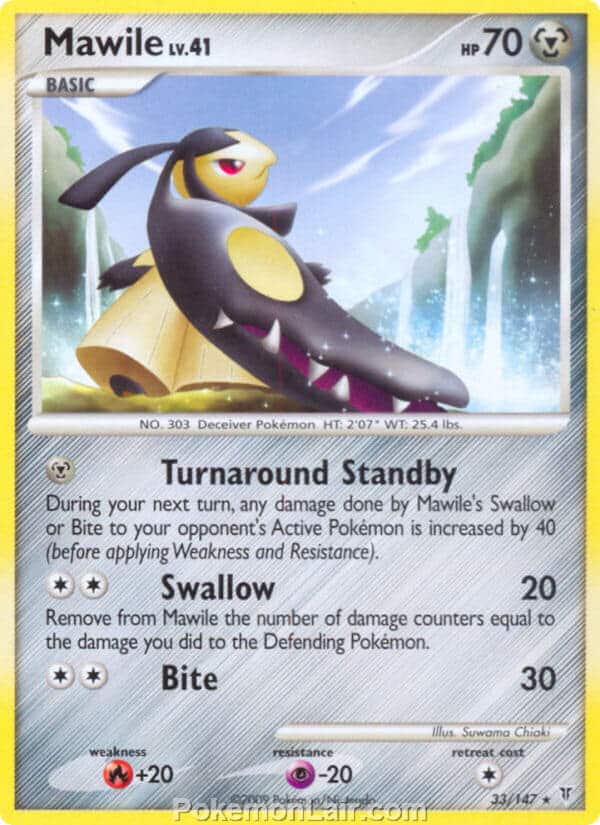 2009 Pokemon Trading Card Game Platinum Supreme Victors Set – 33 Mawile