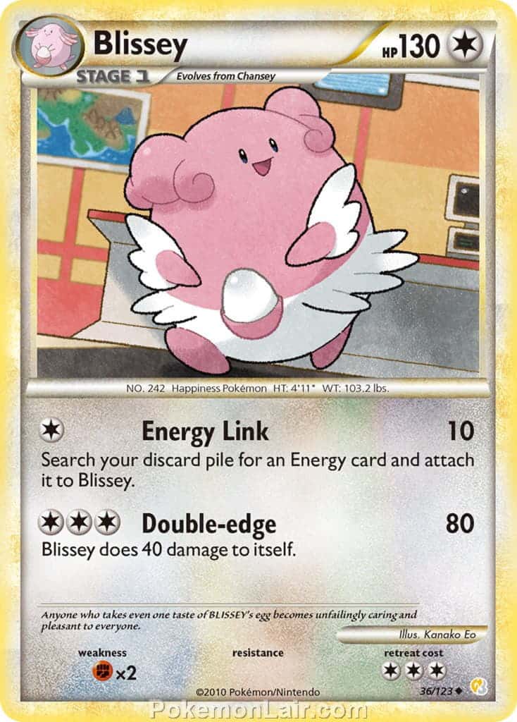 2010 Pokemon Trading Card Game HeartGold SoulSilver Base Set – 36 Blissey