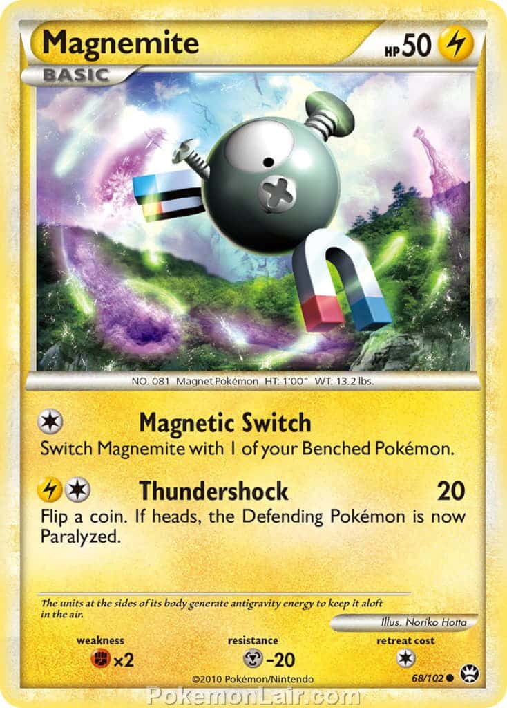 2010 Pokemon Trading Card Game HeartGold SoulSilver Triumphant Price List – 68 Magnemite