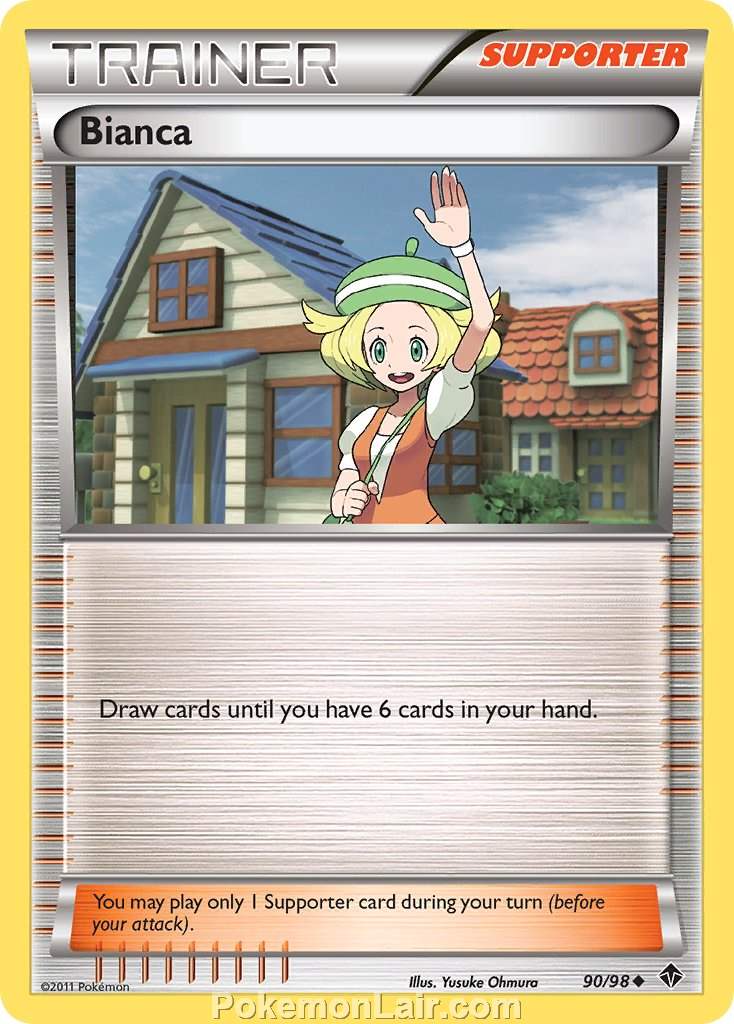 2011 Pokemon Trading Card Game Emerging Powers Price List – 90 Bianca