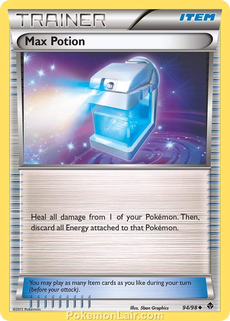 2011 Pokemon Trading Card Game Emerging Powers Set – 94 Max Potion