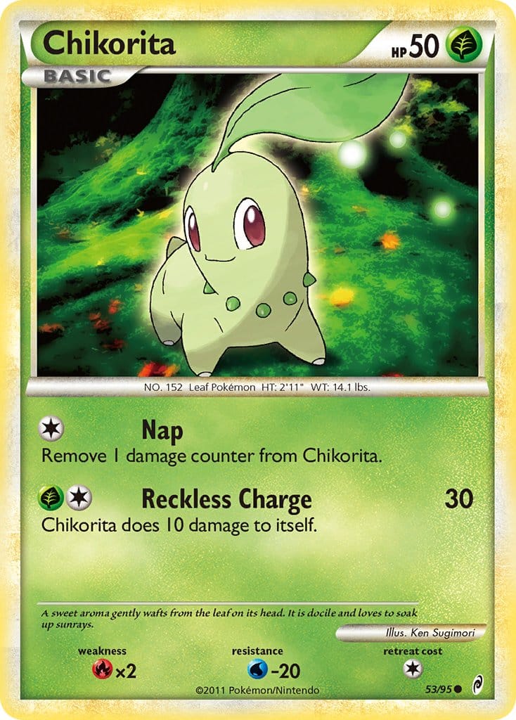 2011 Pokemon Trading Card Game HeartGold SoulSilver Call Of Legends Price List – 53 Chikorita