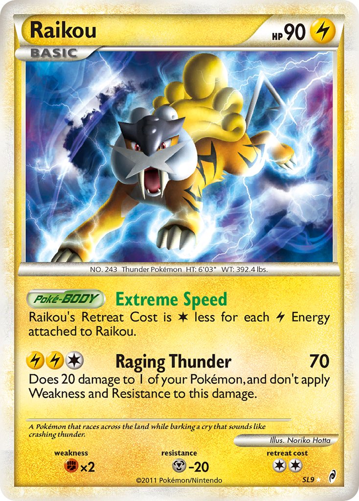 2011 Pokemon Trading Card Game HeartGold SoulSilver Call Of Legends Price List – SL9 Raikou