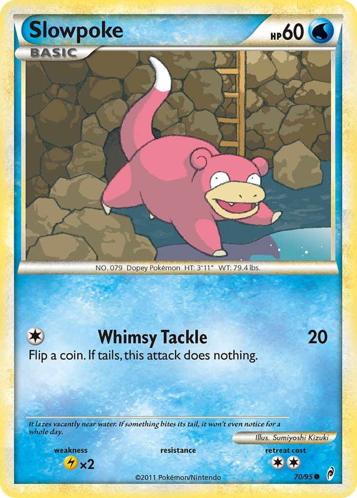 2011 Pokemon Trading Card Game HeartGold SoulSilver Call Of Legends Set – 70 Slowpoke