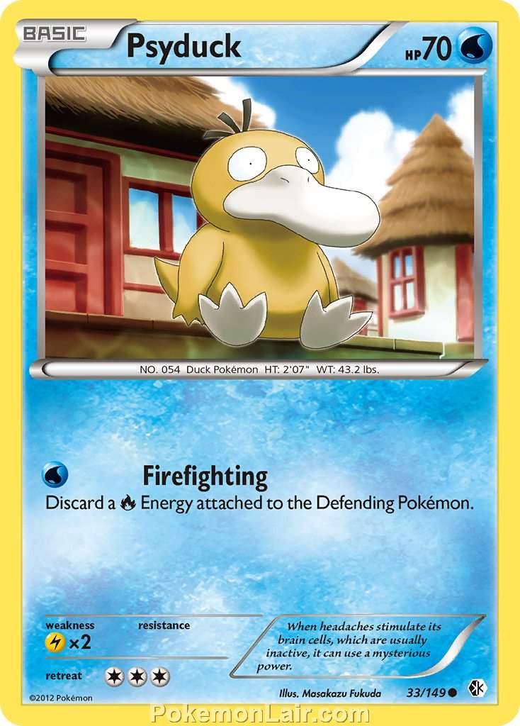 2012 Pokemon Trading Card Game Boundaries Crossed Price List – 33 Psyduck