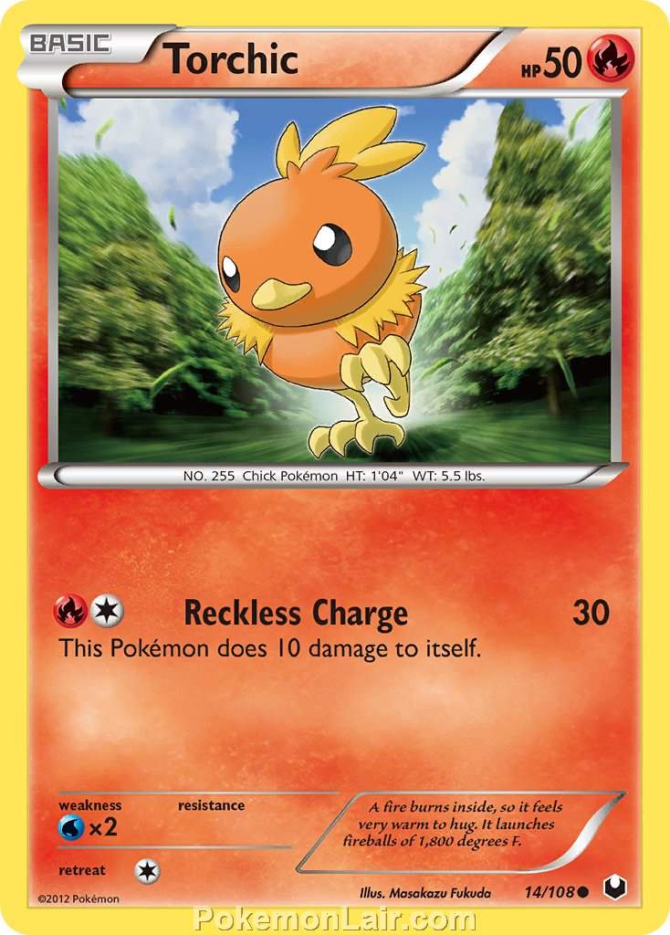 2012 Pokemon Trading Card Game Dark Explorers Price List – 14 Torchic