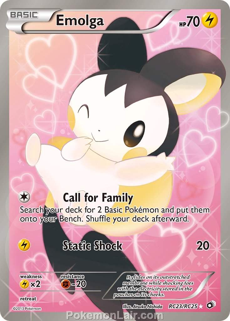 2013 Pokemon Trading Card Game Legendary Treasures Price List – RC23 Emolga