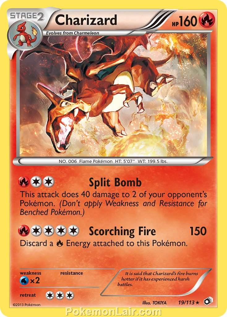 2013 Pokemon Trading Card Game Legendary Treasures Set – 19 Charizard