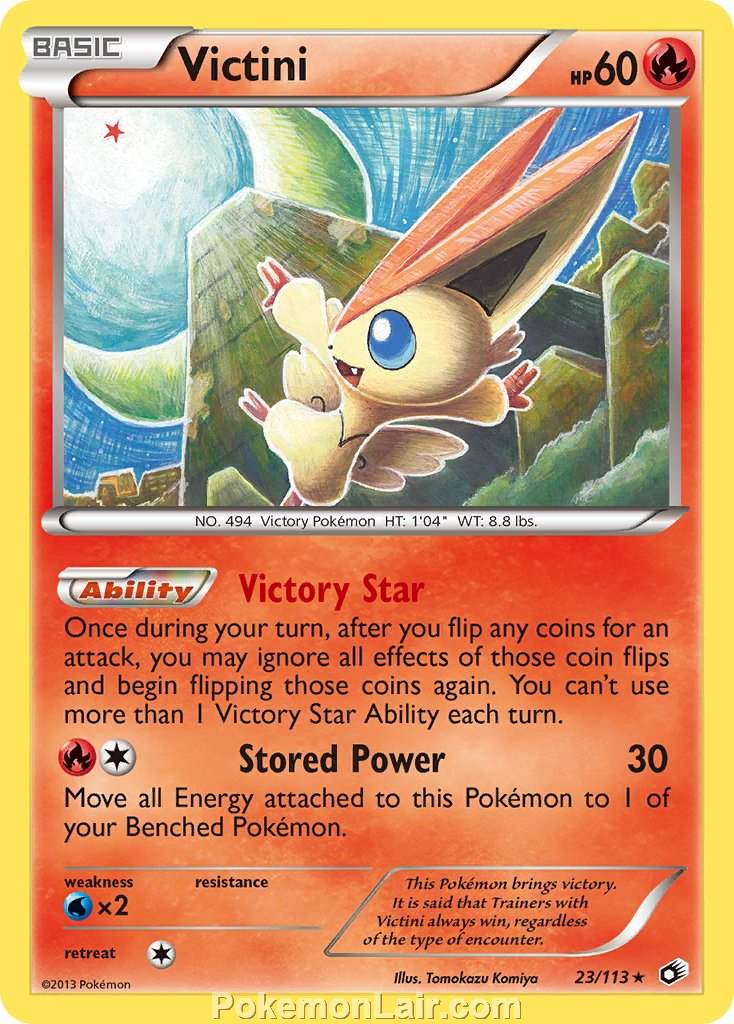 2013 Pokemon Trading Card Game Legendary Treasures Set – 23 Victini