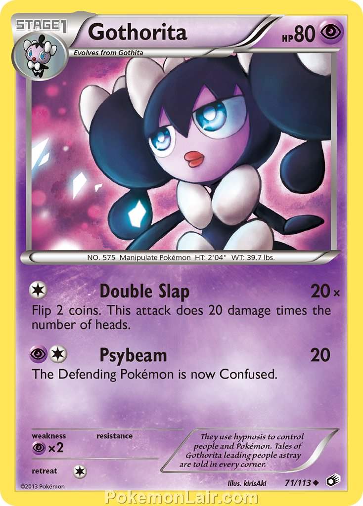 2013 Pokemon Trading Card Game Legendary Treasures Set – 71 Gothorita