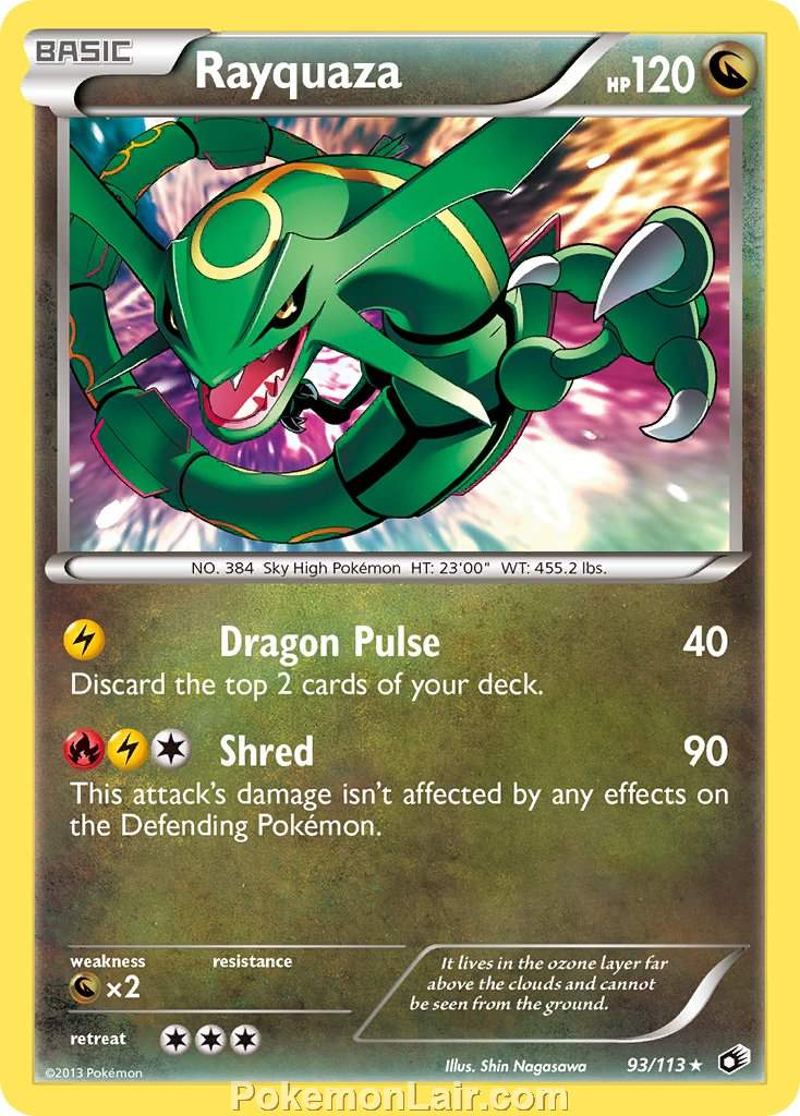 2013 Pokemon Trading Card Game Legendary Treasures Set – 93 Rayquaza