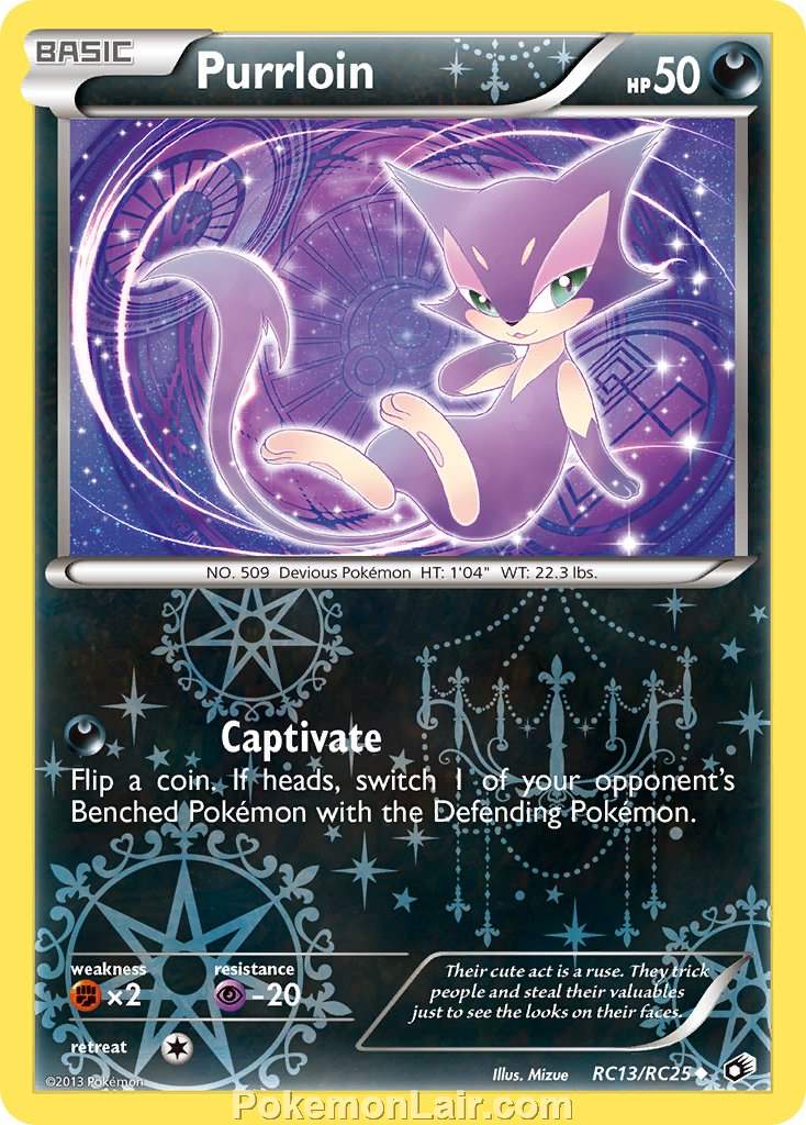 2013 Pokemon Trading Card Game Legendary Treasures Set – RC13 Purrloin