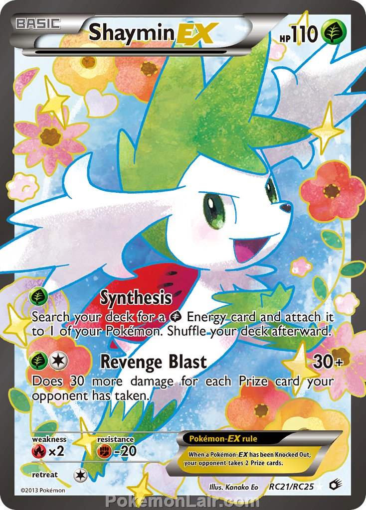 2013 Pokemon Trading Card Game Legendary Treasures Set – RC21 Shaymin EX