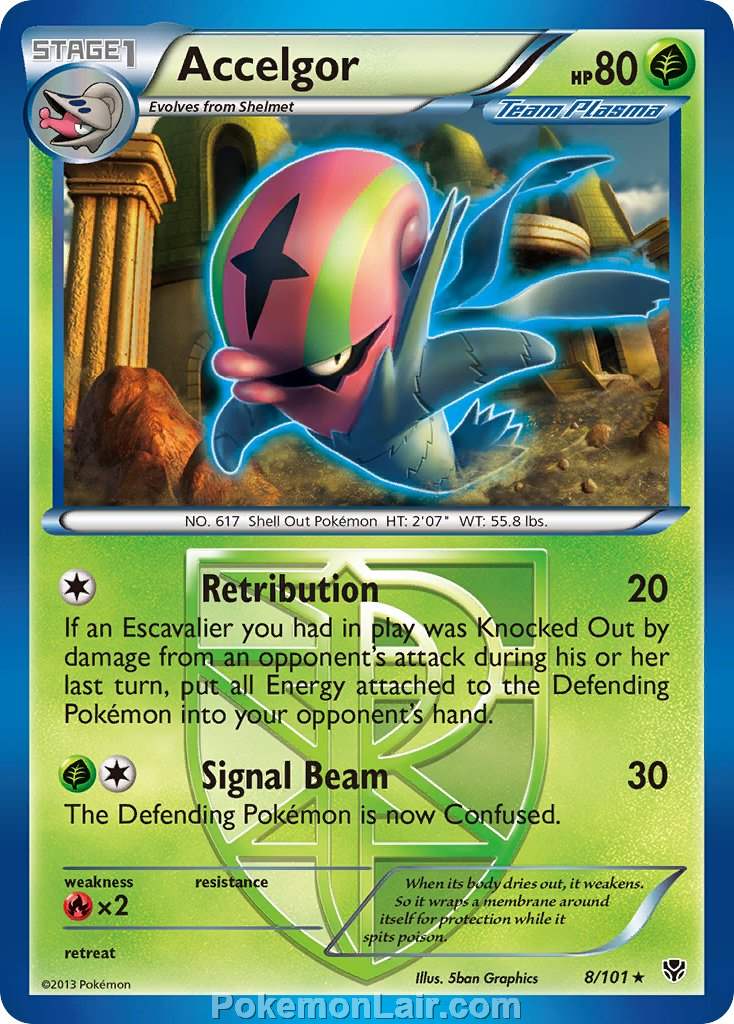 2013 Pokemon Trading Card Game Plasma Blast Price List – 08 Accelgor