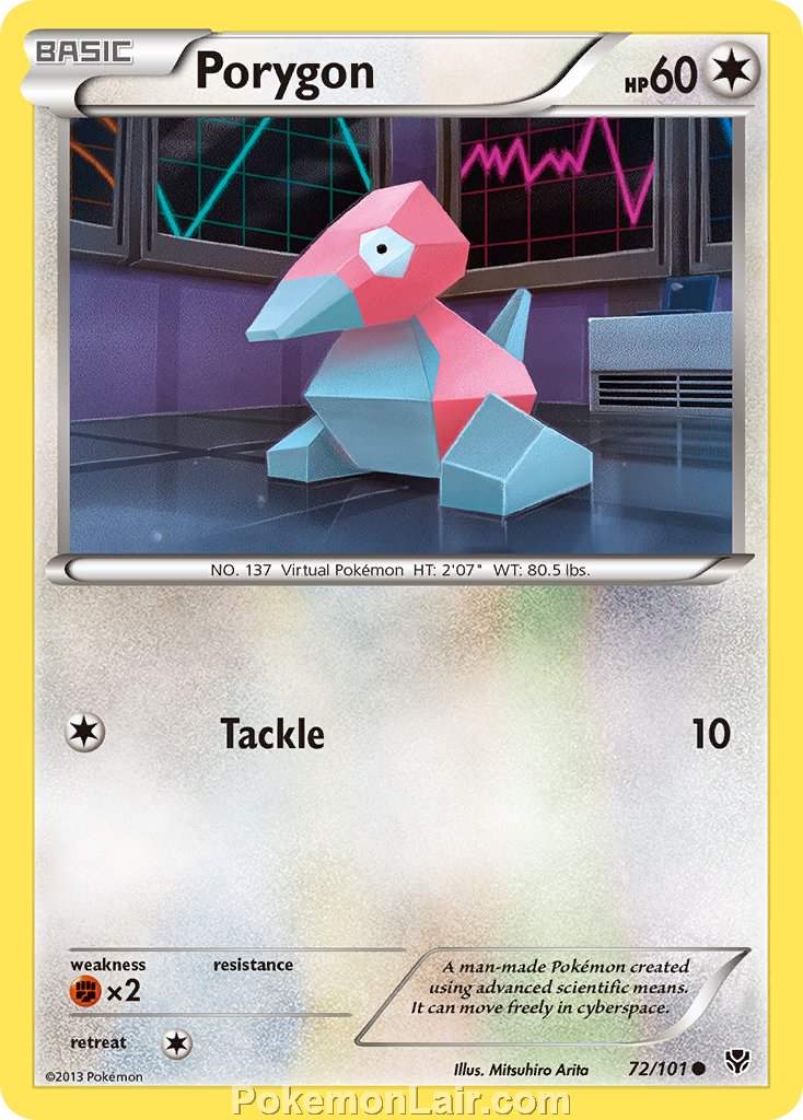 2013 Pokemon Trading Card Game Plasma Blast Price List – 72 Porygon