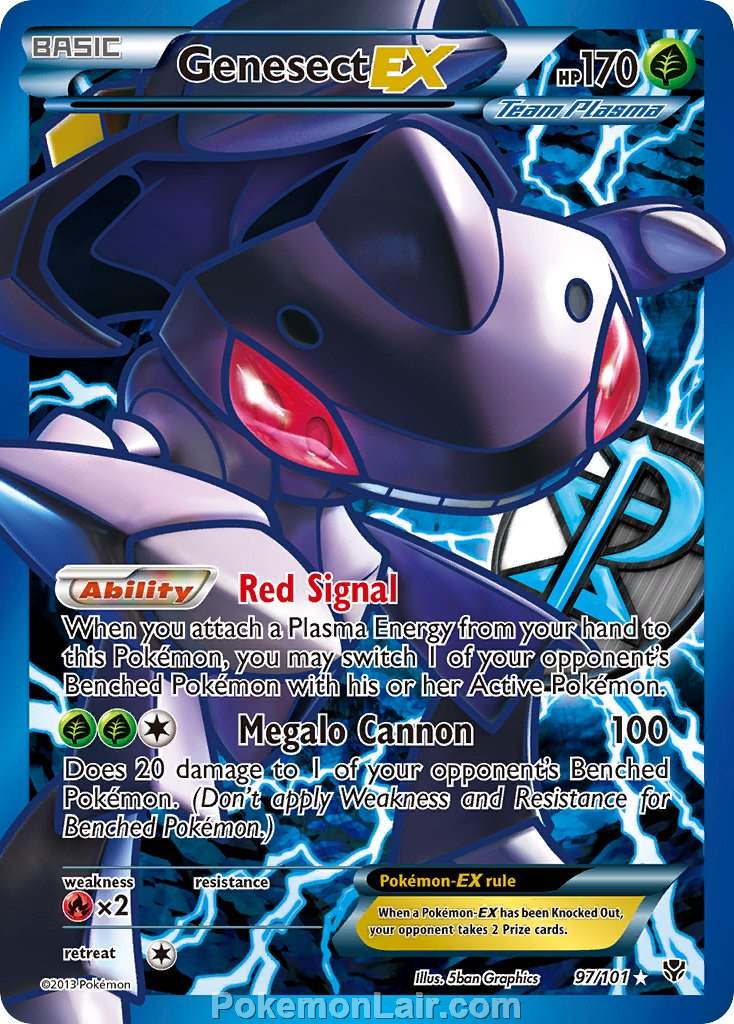 2013 Pokemon Trading Card Game Plasma Blast Price List – 97 Genesect EX