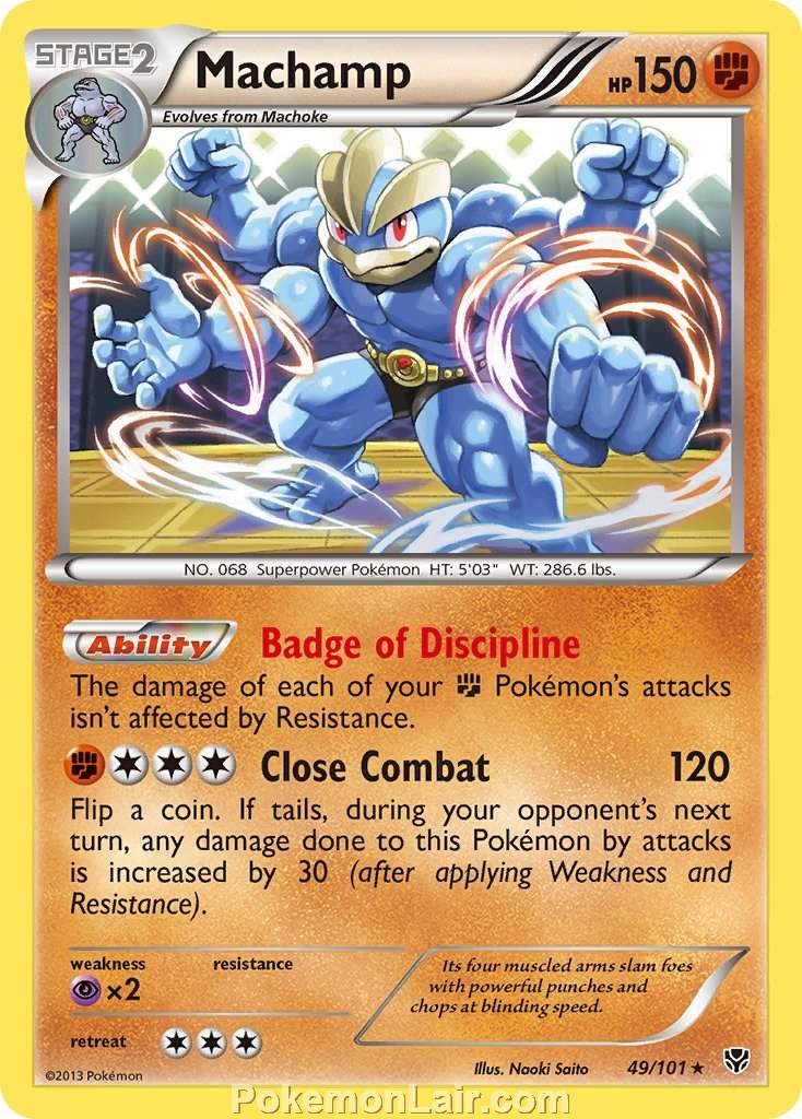 2013 Pokemon Trading Card Game Plasma Blast Set – 49 Machamp