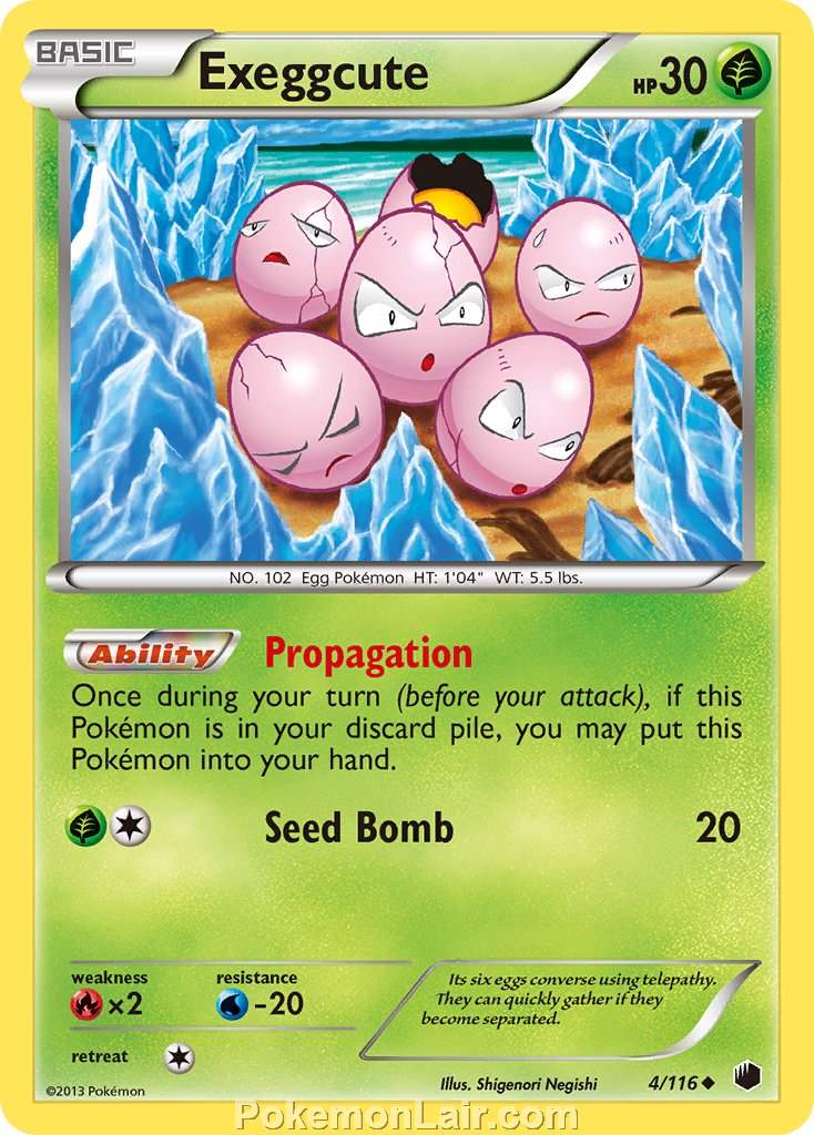 2013 Pokemon Trading Card Game Plasma Freeze Price List – 04 Exeggcute