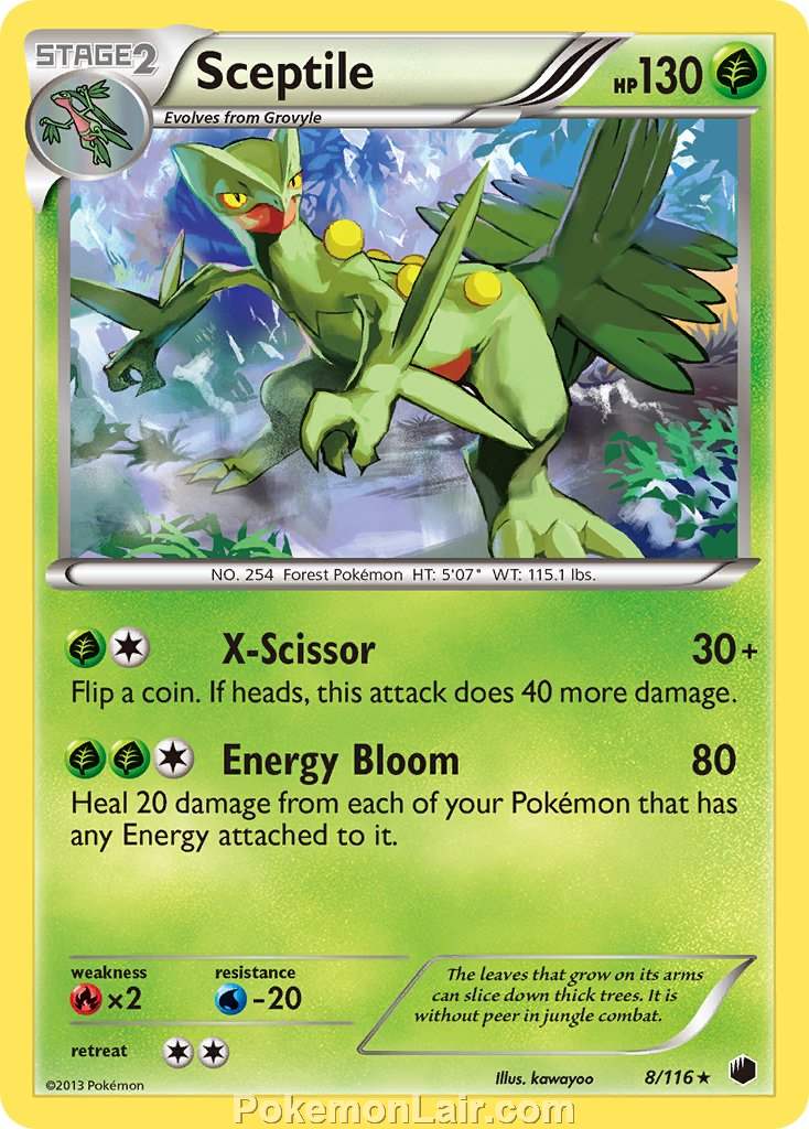 2013 Pokemon Trading Card Game Plasma Freeze Price List – 08 Sceptile