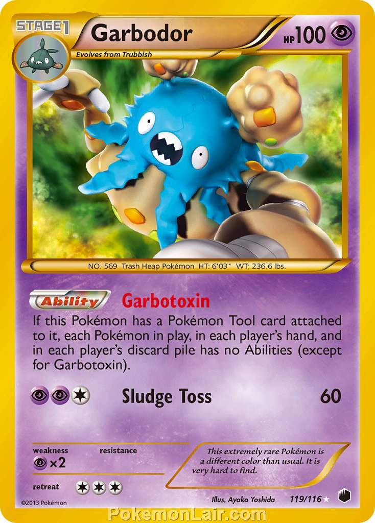 2013 Pokemon Trading Card Game Plasma Freeze Price List – 119 Garbodor