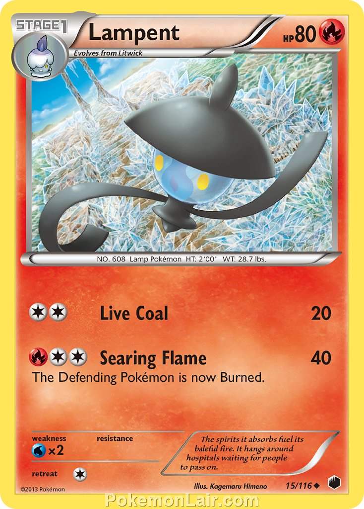 2013 Pokemon Trading Card Game Plasma Freeze Price List – 15 Lampent