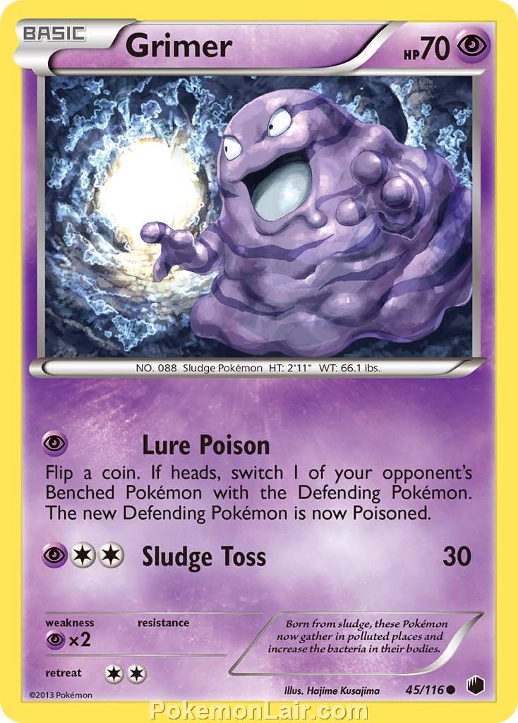 2013 Pokemon Trading Card Game Plasma Freeze Price List – 45 Grimer