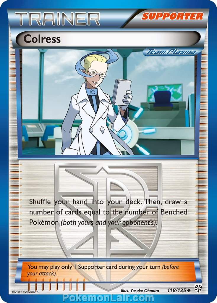 2013 Pokemon Trading Card Game Plasma Storm Set – 118 Colress