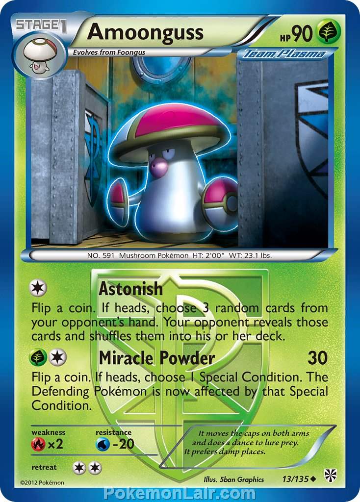 2013 Pokemon Trading Card Game Plasma Storm Set – 13 Amoonguss