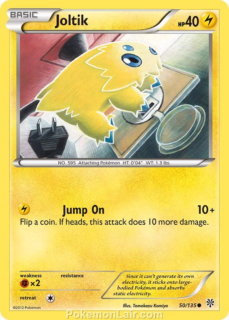 2013 Pokemon Trading Card Game Plasma Storm Set – 50 Joltik