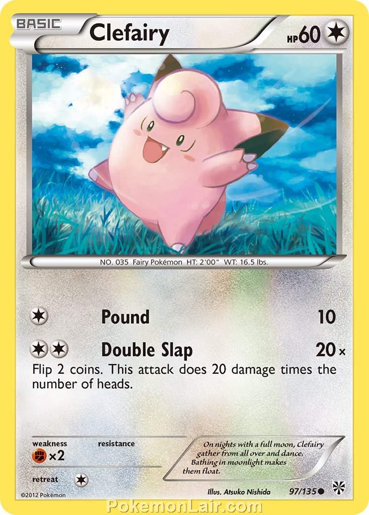 2013 Pokemon Trading Card Game Plasma Storm Set – 97 Clefairy