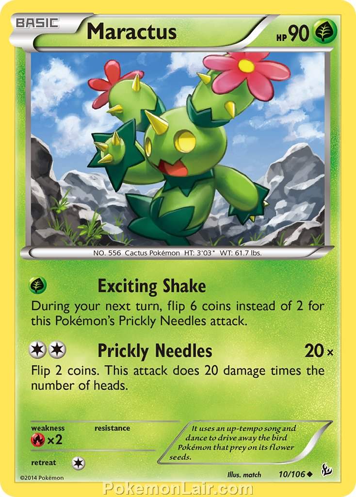 2014 Pokemon Trading Card Game Flashfire Price List – 10 Maractus